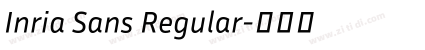 Inria Sans Regular字体转换